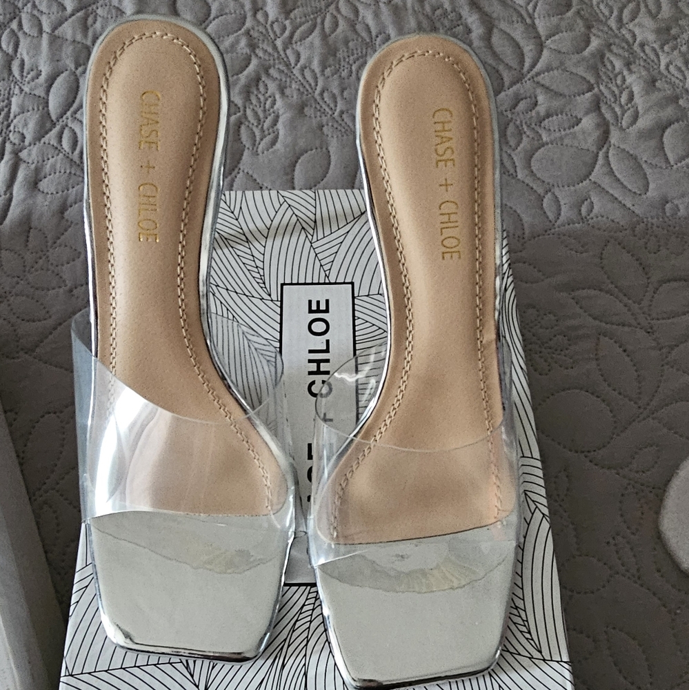 🌺Chase + Chloe Stilettos Open Toe Heels.